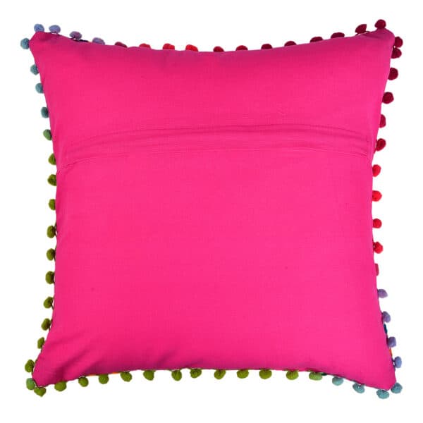 Cushion Cover Pompom Pink - Image 4