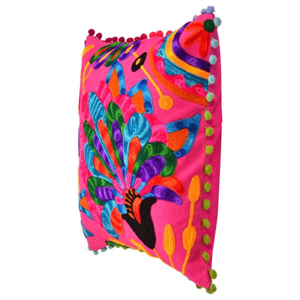 Cushion Cover Pompom Pink - Image 3