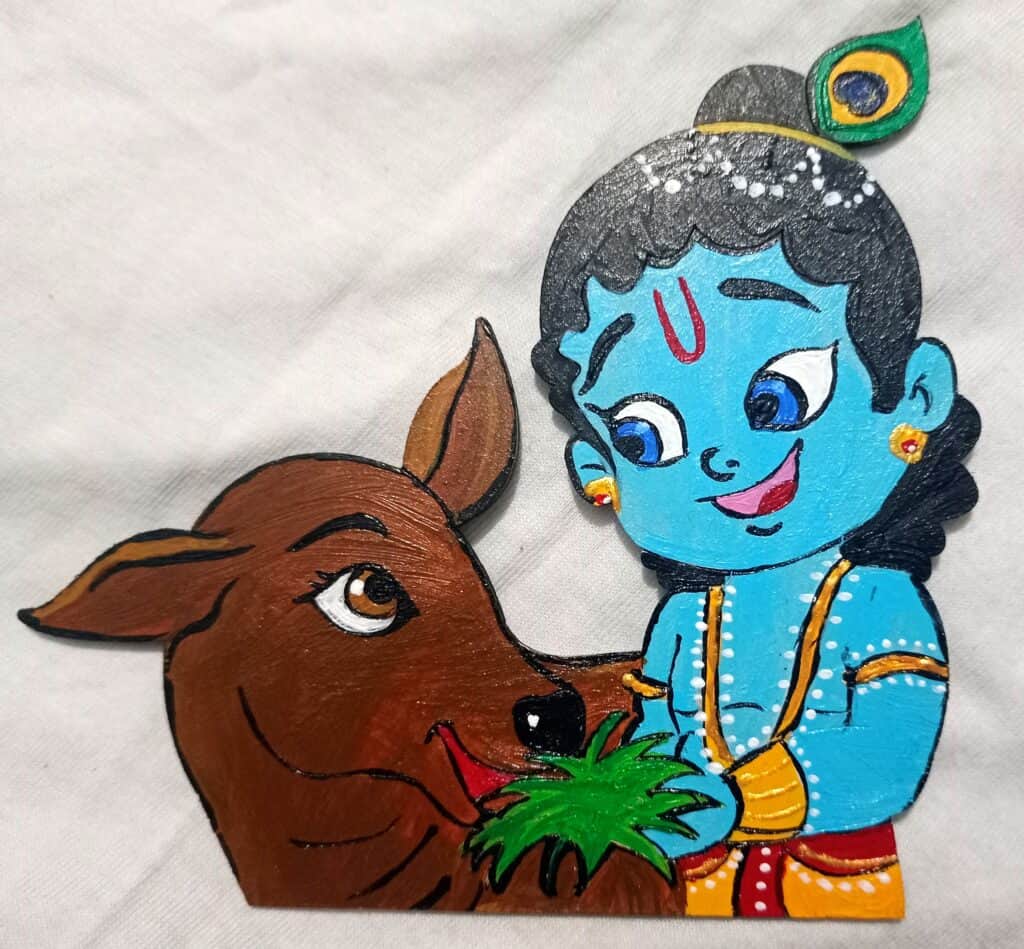 HandPainted BalaKrishna Fridge Magnet