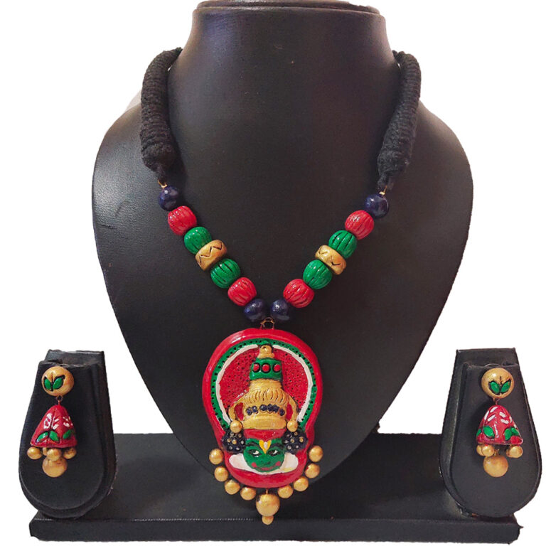 Kathakali Terracotta Necklace Set