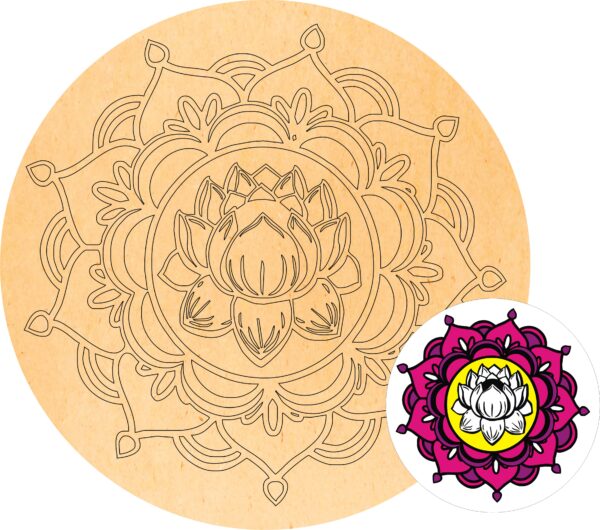 Mandalal Lotus Flower - Set of 4