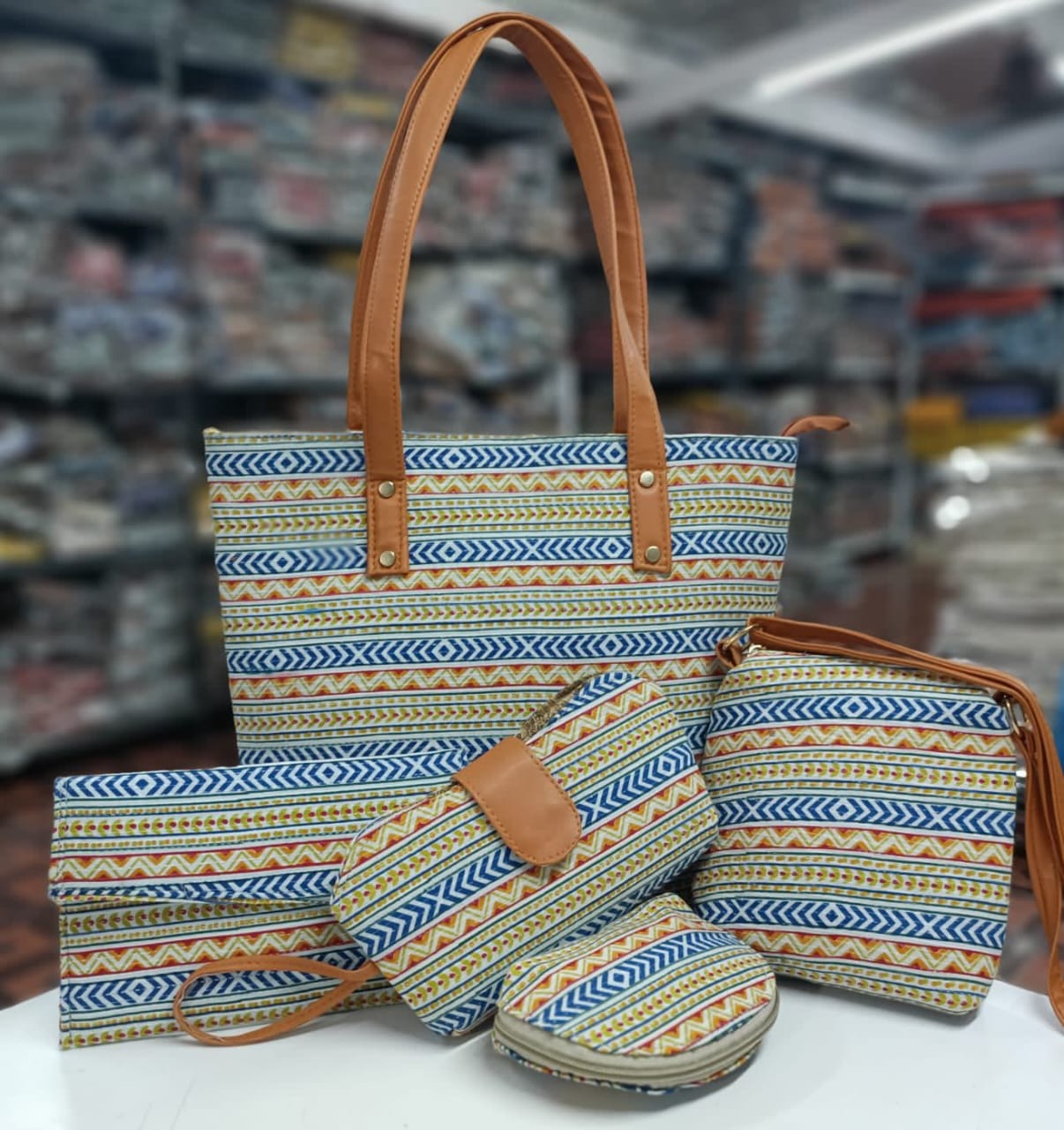 SHAMRIZ Women Pu Bags Combo of Handbag,Sling, Clutch (Set of 3) (Blue) :  Amazon.in: Fashion