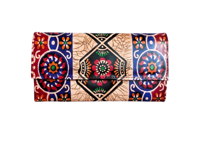 Genuine Leather Shantiniketan Purse Clutch Bag
