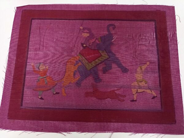 Elephant Hunt- Mughal painting - Image 4