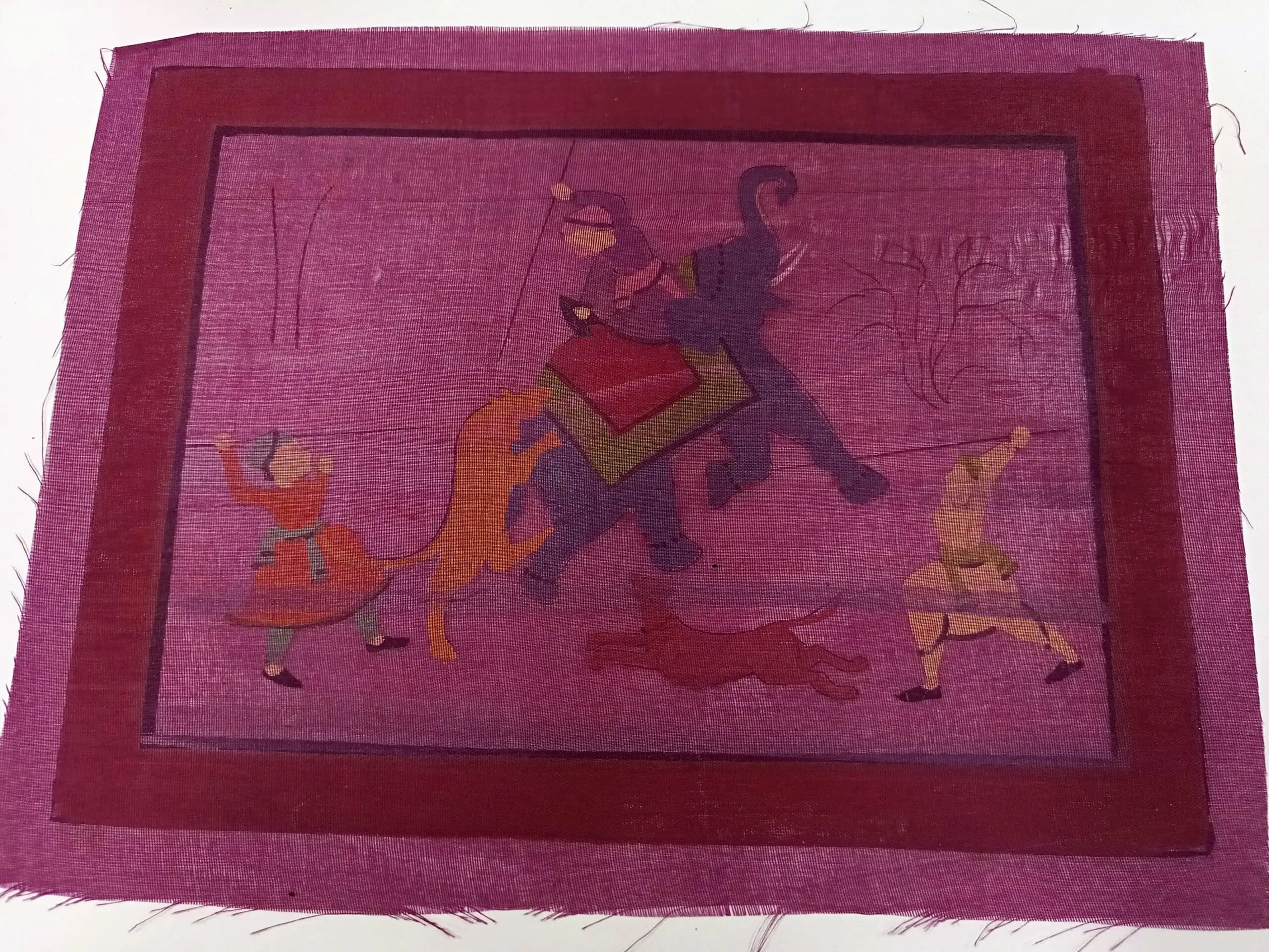 Elephant Hunt- Mughal painting - Image 4
