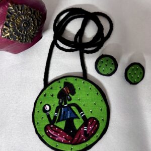 Glamvila Handpainted Fabric Jewellery