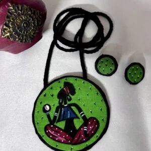 Glamvila Handpainted Fabric Jewellery