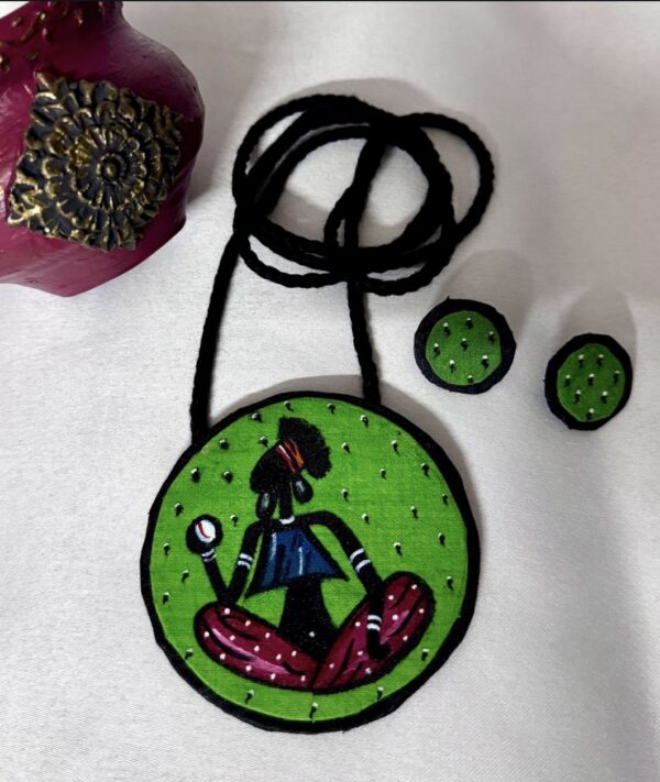 Glamvila Handpainted Fabric Jewellery