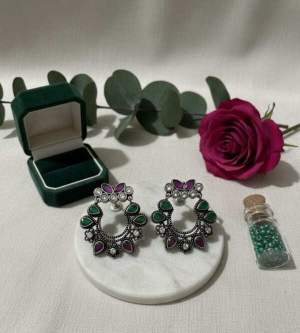 Designer Multi Colour Chand Bali