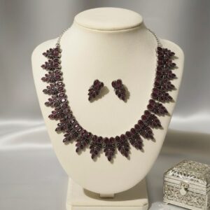 Glamvila Pink stone Designer Jewellery