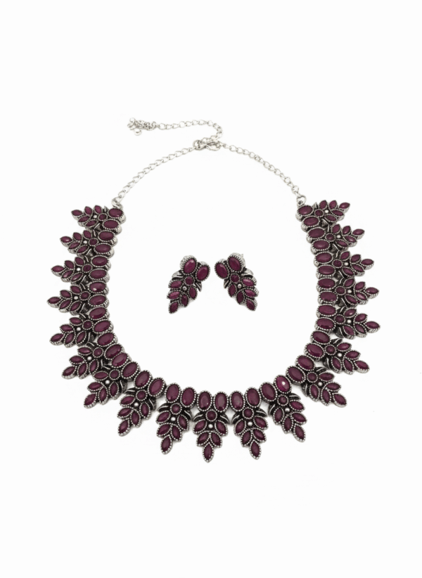 Glamvila Pink stone Designer Jewellery - Image 4