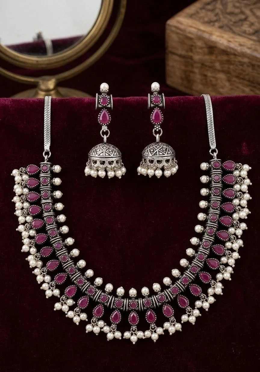 Glamvila Berry Radiance Jewellery Set - Image 2