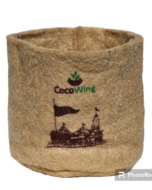 CocoWing Jute Grow Bag (Ayodhya Ram Mandir Print)