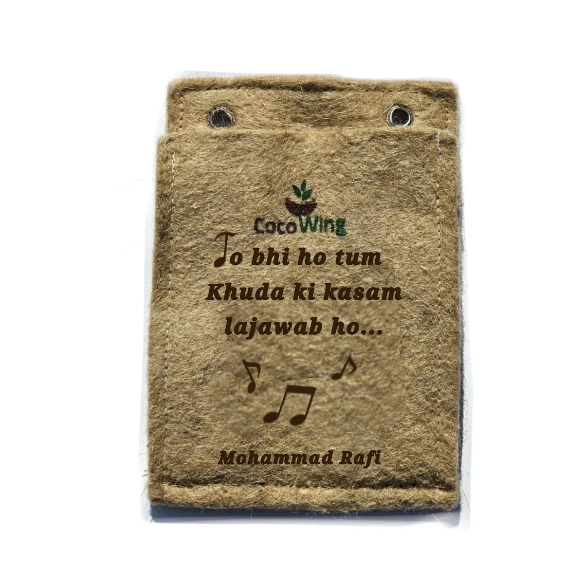 CocoWing Jute planter– “Jo Bhi Ho Tum Khuda Ki Kasam Lajawab Ho” Romantic Couple Gift - Image 3