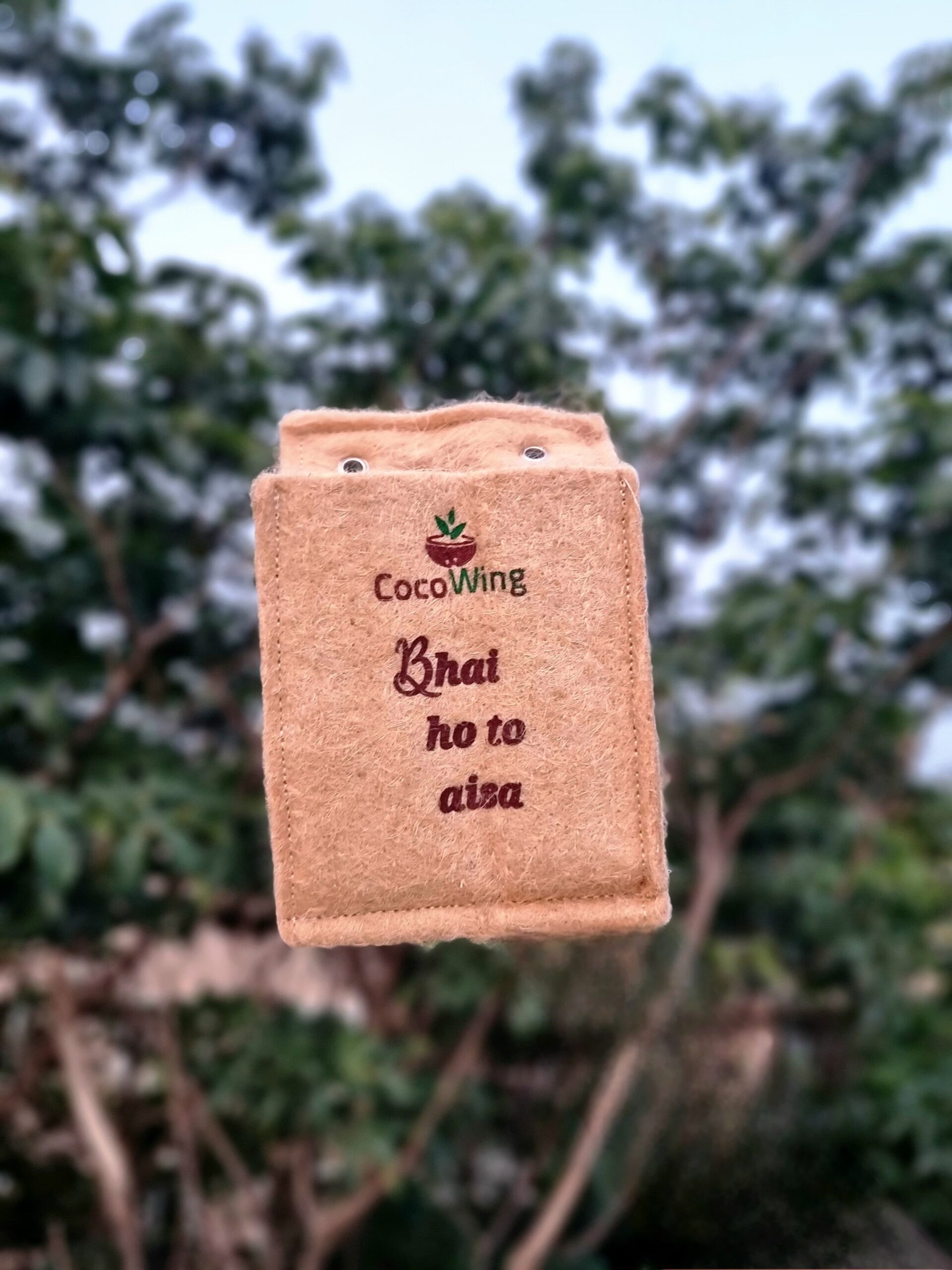 CocoWing Eco-Friendly Gift for Brother “Bhai Ho To Aisa” Printed Planter